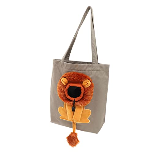 ibasenice Tragetasche Für Haustiere Rucksack Canvas Katzentasche Einzelne Schultertasche Atmungsaktiv Für Heimtierbedarf von ibasenice