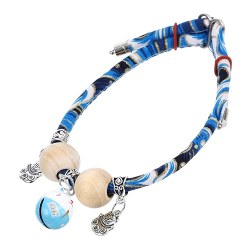 ibasenice Verstellbares Katzenhalsband mit Glocke für Baumwollseil Handgefertigtes Holzperlen Design Sicherer Katzenhalsreif Blaues Xs Kitten Collier für Empfindliche Haut ibasenice Verstellbares Katzenhalsband mit Glocke für Baumwollseil Handgefertigtes Holzperlen Design Sicherer Katzenhalsreif Blaues Xs Kitten Collier für Empfindliche Haut von ibasenice