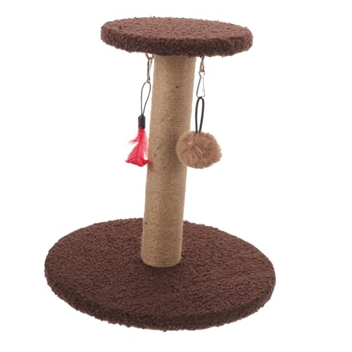 ibasenice Vertikaler Katzekratzbaum aus Wiederverwendbarer Verschleißfester Katzenkratzpfosten mit Hänge Multifunktionales Katzenklettergerüst als Kitten Supply für Kleine Katzen ibasenice Vertikaler Katzekratzbaum aus Wiederverwendbarer Verschleißfester Katzenkratzpfosten mit Hänge Multifunktionales Katzenklettergerüst als Kitten Supply für Kleine Katzen von ibasenice