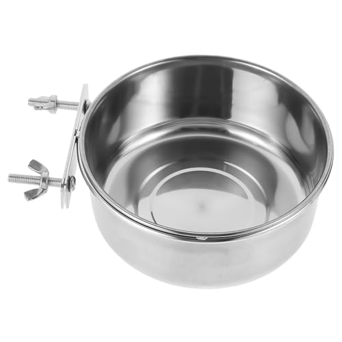 ibasenice Vogel Futterspender für Papageien und Kleinvögel Futter und Wasserschale mit Schraubdesign Langlebig und Leicht zu Reinigen von ibasenice