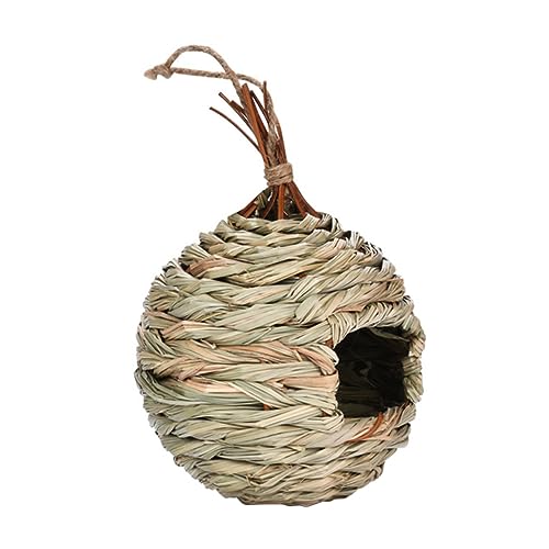 ibasenice Vogelnestdekoration hängend Verschachtelung Vogelhaus vogelkisten Garten kleine vögel Vogelhäuser aus Stroh Outdoor -Vogelhäuser Vogelhäuschen im Freien Rattan Khaki ibasenice Vogelnestdekoration hängend Verschachtelung Vogelhaus vogelkisten Garten kleine vögel Vogelhäuser aus Stroh Outdoor -Vogelhäuser Vogelhäuschen im Freien Rattan Khaki von ibasenice