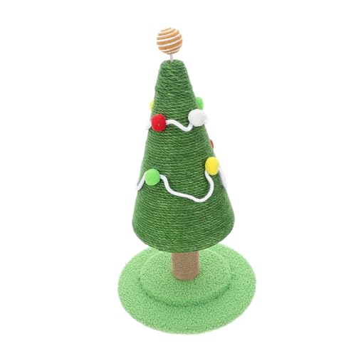 ibasenice Weihnachtlicher Kratzbaum aus Natürlichem Sisal Hoher Stabiler Katzenkratzer mit Sicherem Sockel Vertikaler Kletterbaum für Katzen Fördert und Kletterinstinkt Indoor ibasenice Weihnachtlicher Kratzbaum aus Natürlichem Sisal Hoher Stabiler Katzenkratzer mit Sicherem Sockel Vertikaler Kletterbaum für Katzen Fördert und Kletterinstinkt Indoor von ibasenice