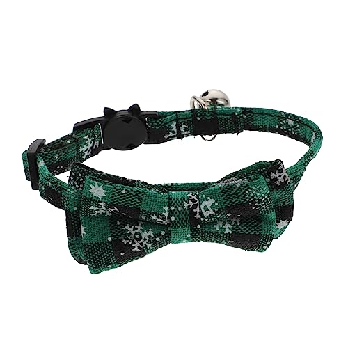 ibasenice Weihnachtliches Katzenhalsband mit Abnehmbarem Schneeflocken Anhänger Verstellbares Grünes Haustier Neckband Dekoratives für und Kleine Haustiere Hautfreundlich und Vielseitig für ibasenice Weihnachtliches Katzenhalsband mit Abnehmbarem Schneeflocken Anhänger Verstellbares Grünes Haustier Neckband Dekoratives für und Kleine Haustiere Hautfreundlich und Vielseitig für von ibasenice