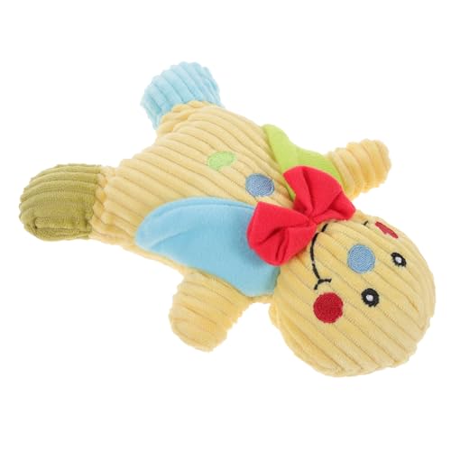 ibasenice Weihnachtliches Kauspielzeug für Hunde Plüsch Gingerbread Man mit Quietschfunktion Robustes Sicheres Pet Chew Toy zur Zahnreinigung und Beschäftigung Fördert Bewegung und Gesunde von ibasenice