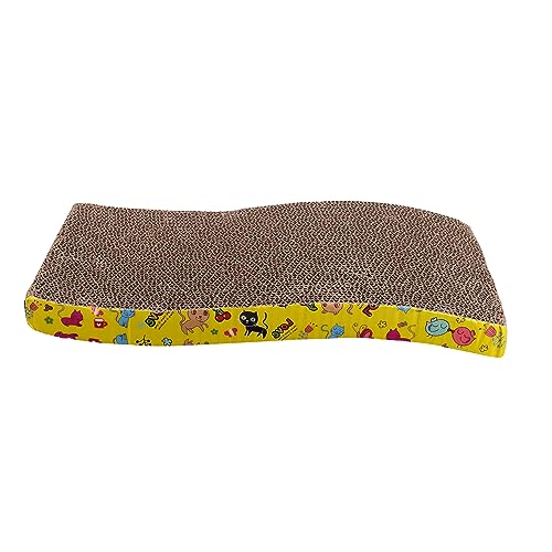ibasenice Wellhaltiges Robustes Katzen Kratzbrett aus Wellenpapier Kratzspielzeug und Ruheplatz Fördert Krallenpflege Muskeltraining Stressabbau für Katzen Farblich Zufällige Farbe ibasenice Wellhaltiges Robustes Katzen Kratzbrett aus Wellenpapier Kratzspielzeug und Ruheplatz Fördert Krallenpflege Muskeltraining Stressabbau für Katzen Farblich Zufällige Farbe von ibasenice