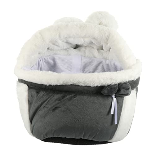 ibasenice Winter Katzenrucksack Tragetasche für Haustiere Warmes und Design Faltbare Transporttasche für Katzen für Reisen und Tierarztbesuche von ibasenice