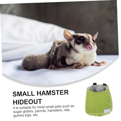 ibasenice Zuckergläufer Schlafbeutel Hängematte für Kleine Haustiere Baumwollmaterial zu Installieren für Zuckergleiter Hamster und Chinchillas Warmes von ibasenice