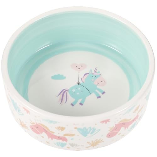 ibasenice hundefutternapf pet Supplies pet Food Container Tierfutterbehälter cat Bowl dogbowl Haustiere Katzennapf aus Keramik Snackschale für Katzen Tierfutterautomat aus Keramik Blue von ibasenice