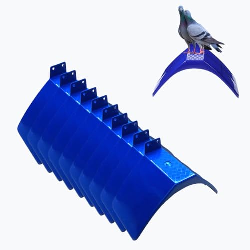 Taubenablage, verdickt, leicht, Taubenständer, Kunststoff, Vogelwurzelhalter, Tauben, Wohnrahmen, Vogelkäfig-Zubehör für Papageien und andere Vögel, Blau, 10 Stück von icyhey