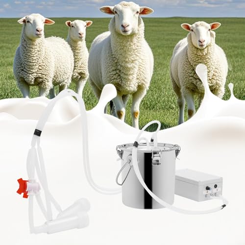 ieLsngai Ziegenmelkmaschine 15L, Ziegen elektrische Melkmaschine, Regulierung der Pulsationsgeschwindigkeit, Automatischer Stopp der Melkmaschine, für Kühe und Ziegen geeignet ieLsngai Ziegenmelkmaschine 15L, Ziegen elektrische Melkmaschine, Regulierung der Pulsationsgeschwindigkeit, Automatischer Stopp der Melkmaschine, für Kühe und Ziegen geeignet von ieLsngai