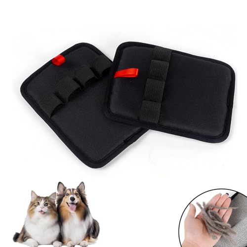 Tierhaarentferner-Handschuhe, wiederverwendbar, elektrostatisch, für Katzen- und Hundehaare, Möbel, Couch, Teppich, Autositz (1 Stück) von ieeker