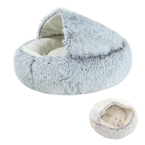 ieron Katzenbetten, weiches Haustierbett, rund, Katzenhöhle, rutschfeste und atmungsaktive Unterseite für Komfort und Pflege im Winter ieron Katzenbetten, weiches Haustierbett, rund, Katzenhöhle, rutschfeste und atmungsaktive Unterseite für Komfort und Pflege im Winter von Ieron
