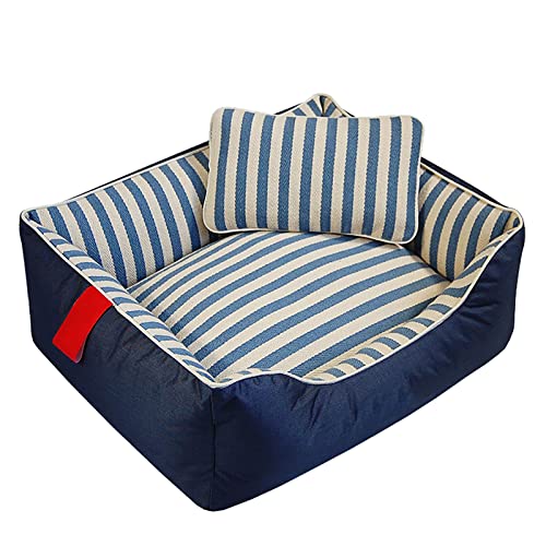 Wasserdichtes Hundebett für mittelgroße Hunde mit abnehmbarem, maschinenwaschbarem Bezug, Hundesofa, geeignet für Haustiere bis 5 kg, 35 x 45 cm (35 x 45 cm) von ifgswopq