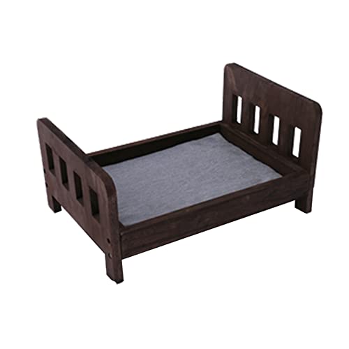 ifgswopq Hundebett, Haustierbett, Hundehütte, Massivholzbett, geeignet für kleine Katzen und kleine Hunde, Haustiere (Farbe: Stil 2) (Stil 2) von ifgswopq