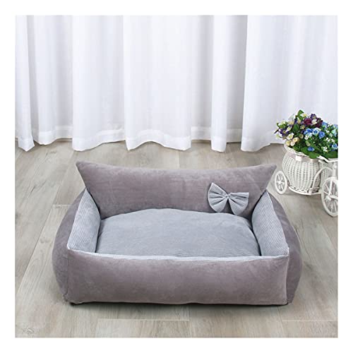 ifgswopq Hundebett, Hundebett, Katzenbett, Haustierbett, Haustierbett, geeignet für kleine, mittelgroße Hunde oder Katzen (Blaugrau) (mittelgrau) von ifgswopq