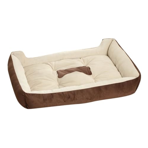 ifgswopq Hundebett, warmes Hundehütte, Katzenhütte, Haustierbett, kleine, mittelgroße und große Hundematte, Haustierbedarf, Katzenbett (Farbe: A, Größe: 91,4 x 71,1 x 15,2 cm) (A 71,1 x 53,3 x 15,2 von ifgswopq