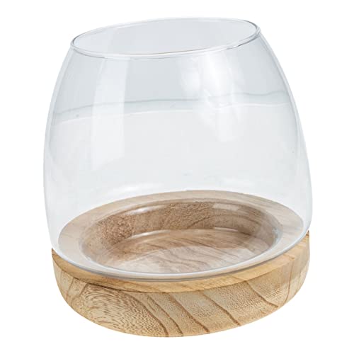 1 Satz Großes Transparentes Aquarium mit Holzboden Multifunktionales Betta und Goldfischbecken für Schreibtischdekoration und Pflanzenpflege 1 Satz Großes Transparentes Aquarium mit Holzboden Multifunktionales Betta und Goldfischbecken für Schreibtischdekoration und Pflanzenpflege von ifundom