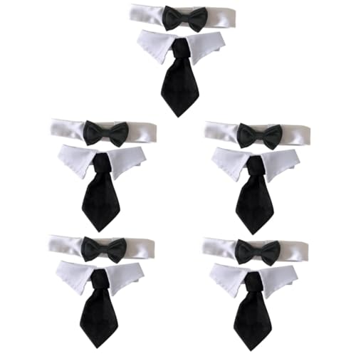 ifundom 5 Sets Katzenhalsband Hundefliege Haustier-Fliege Halsband Exquisite Handwerkskunst Für Den Täglichen Gebrauch 2 Stück * 5 von ifundom