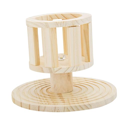ifundom Futtertrog aus Holz für Kaninchen Kaninchentrog Heu Futterspender rutschfest Langlebig für Meerschweinchen und Kleintiere von ifundom