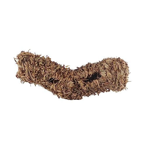 ifundom Tunnelförmiges Hamsternest für Kleine Haustiere Dekoratives Strohnest Geeignet für Hamster Meerschweinchen und Frettchen Langlebig und Gemütlich mit Seitlichem von ifundom