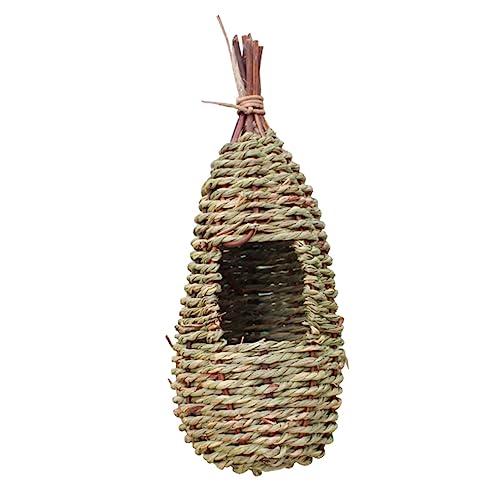 ifundom Hängendes Geflochtenes Vogelnest Aus Gras Für Gartenvögel Nistkasten Mit Natürlichem Aussehen Installieren Für Wellensittiche Und Andere Vögel ifundom Hängendes Geflochtenes Vogelnest Aus Gras Für Gartenvögel Nistkasten Mit Natürlichem Aussehen Installieren Für Wellensittiche Und Andere Vögel von ifundom