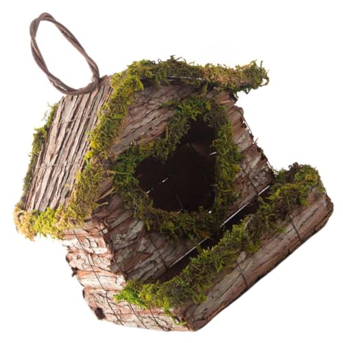 Hängendes Vogelhaus aus Hochwertigem Holz für Garten und Robuster Nistkasten für Wetterfestes Design für Kreative Vogeldekoration und Vogelschutz Hängendes Vogelhaus aus Hochwertigem Holz für Garten und Robuster Nistkasten für Wetterfestes Design für Kreative Vogeldekoration und Vogelschutz von ifundom
