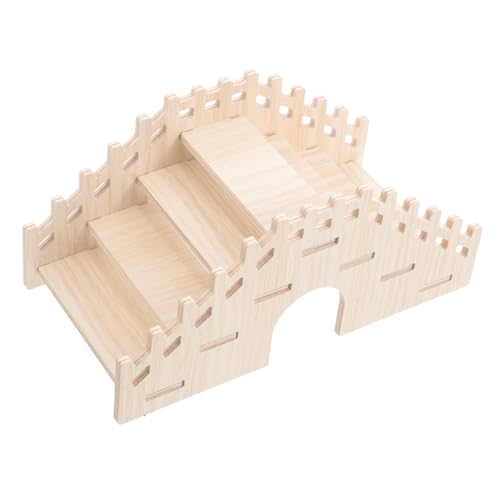 Hamster Holzleiter Brücke Robust und Sicher für Chinchillas und Zwerghamster Kletterspielzeug für Käfigdekoration Langlebig und Trainieren von ifundom