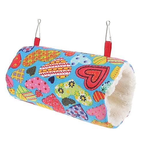 Hamster Tunnel Hängematte für Kleintiere Warmes Schlafnest und Spielplatz für Meerschweinchen Chinchillas und Hamster Hochwertiges Plüschmaterial Große Form Hamster Tunnel Hängematte für Kleintiere Warmes Schlafnest und Spielplatz für Meerschweinchen Chinchillas und Hamster Hochwertiges Plüschmaterial Große Form von ifundom