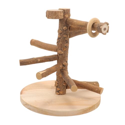 Holz Vogel Spielplatz Stand für Papageien Einstellbare Sitzstange Große für Vogelkäfige und Vogelzubehör Sichere Holzmaterialien Holz Vogel Spielplatz Stand für Papageien Einstellbare Sitzstange Große für Vogelkäfige und Vogelzubehör Sichere Holzmaterialien von ifundom