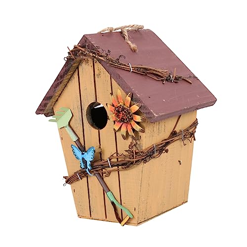 ifundom Hängendes Holz Vogelhaus Pendant Mit Dach Dekorative Holzverzierung Für Garten Balkon Und Zuhause Rustikales Design Für Vögel ifundom Hängendes Holz Vogelhaus Pendant Mit Dach Dekorative Holzverzierung Für Garten Balkon Und Zuhause Rustikales Design Für Vögel von ifundom