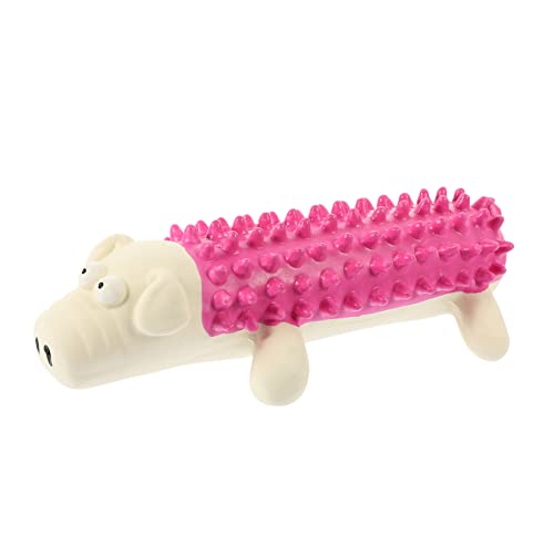Squeaky für Welpen Interaktives Kauspielzeug Tierform Weißes Schwein für Zahnpflege und Beschäftigung von Kleinen Hunden Squeaky für Welpen Interaktives Kauspielzeug Tierform Weißes Schwein für Zahnpflege und Beschäftigung von Kleinen Hunden von ifundom