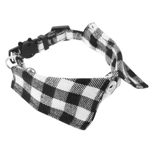 Verstellbares Katzenhalsband mit Fliege Kariertes Süßes Haustier Outfit für Partys und Langlebig für Kreative Dekoration und Einfache Verstellbares Katzenhalsband mit Fliege Kariertes Süßes Haustier Outfit für Partys und Langlebig für Kreative Dekoration und Einfache von ifundom