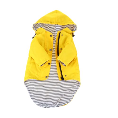 Wasserdichter Regenmantel Für Kleine Hunde wasserdichte Regenjacke Für Hunde Welpen Und Große Haustiere – Leuchtende Farben Für Bessere Sichtbarkeit von ifundom