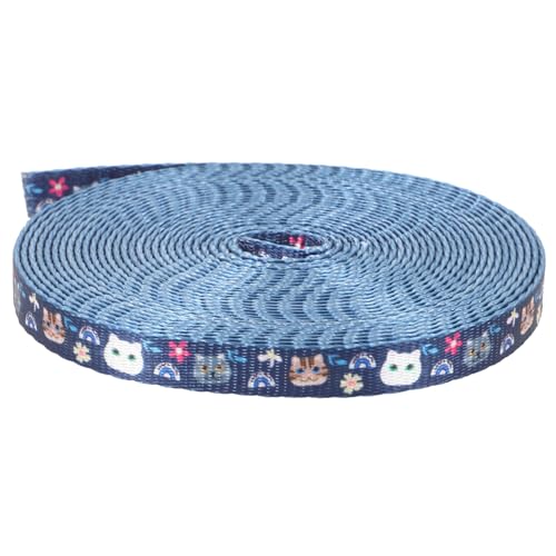 ifundom 1 Rolle DIY Haustierhalsband Zubehör Polyester Katzenhalsband Gurtband für Haustieraccessoires für Besondere Anlässe von ifundom