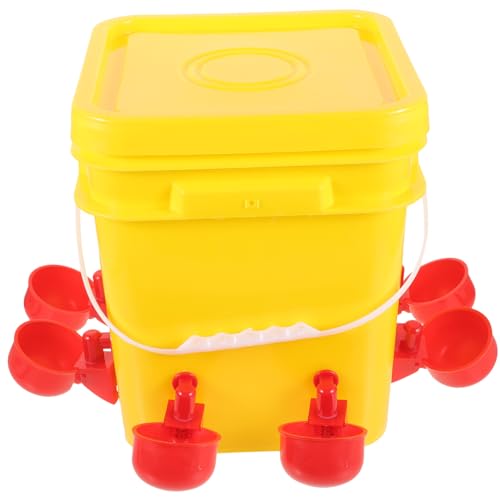 ifundom 1 Satz Automatischer Hühnerfutterspender mit Wasserschalen Robuster und Stabiler Kükenfutterautomat Langlebigem Pe Material für Geflügelhaltung zu Reinigen und Platzsparend ifundom 1 Satz Automatischer Hühnerfutterspender mit Wasserschalen Robuster und Stabiler Kükenfutterautomat Langlebigem Pe Material für Geflügelhaltung zu Reinigen und Platzsparend von ifundom