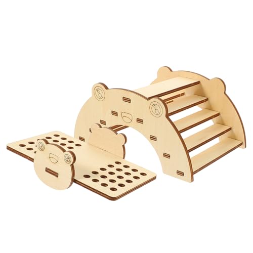 ifundom 1satz Holzspielzeug Für Hamster Brücke Und Wippe Für Kleintiere Für Käfigdekoration Und Bewegung Teiliges Zubehör Für Zwerghamster Und Chinchillas von ifundom