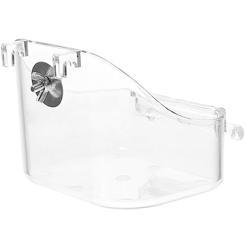 ifundom 1 Satz Hängende Vogel Badewanne für Wellensittiche Multifunktionale Futter und Duschlösung für Papageien Strapazierfähiger Material Transparent Leicht zu Montieren für Vogelkäfige ifundom 1 Satz Hängende Vogel Badewanne für Wellensittiche Multifunktionale Futter und Duschlösung für Papageien Strapazierfähiger Material Transparent Leicht zu Montieren für Vogelkäfige von ifundom