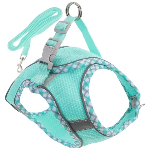 ifundom 1 Satz Hundegeschirr-Set Gehen mit Ausbildung Leine XXX Bausatz hundezubehör leichtes hundegeschirr Bequemes Hundegeschirr tragbare Hundeweste Haustierkabelbaum Polyester Sky-Blue von ifundom