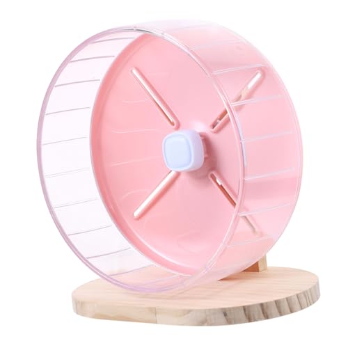 ifundom 1 Satz Laufrad für Hamster hamsterspielzeug Hamster Hamster Toy Hamster Wheel Laufrad für kleine Haustiere Igelrad kompaktes hamsterrad Käfigrattenrad Abs Rosa von ifundom