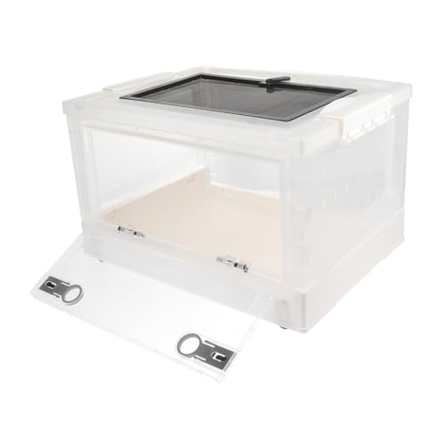 ifundom 1 Satz Terrarium Hamster käfig Hamster cage Kleintierkäfig tummelplatz hamsterzubehör mit Hamsterkäfig Käfige Zwinger Kiste Haustierzubehör Haustierkäfig Hamsterhaus Plastik Weiß von ifundom