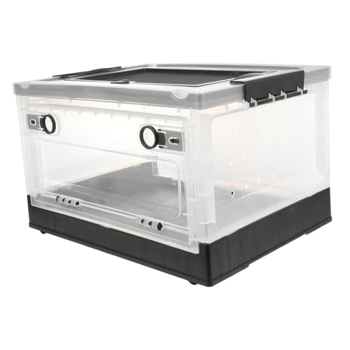 ifundom 1 Satz Terrarium Innenkäfig Hamsterhaus Käfighamster Fenster Kisten groß Hamster käfig Hamster cage Animal House Haustierhaus Nagetierhaus Haustierkäfig Hamsterkäfig Plastik Black von ifundom