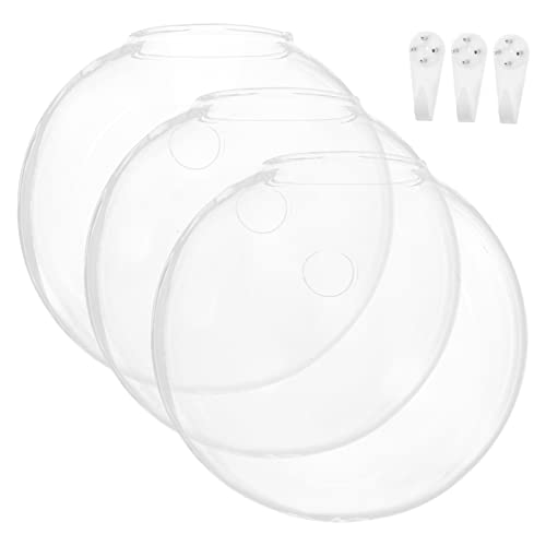 ifundom 1 Satz Wandvase Wandbehang Wandterrarienbehälter Pflanzterrarien Anlage zimmerpflanzen hängende Blumenvase hängender Pflanzer für den Innenbereich Glas Transparent von ifundom