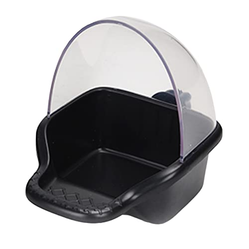 ifundom 1 Stück Auslaufsicherer Vogel Futterbecher Multifunktionale Badewanne für Papageien und Kleine Vögel für Futter und Baden Große für Wellensittiche und Kanarienvögel von ifundom