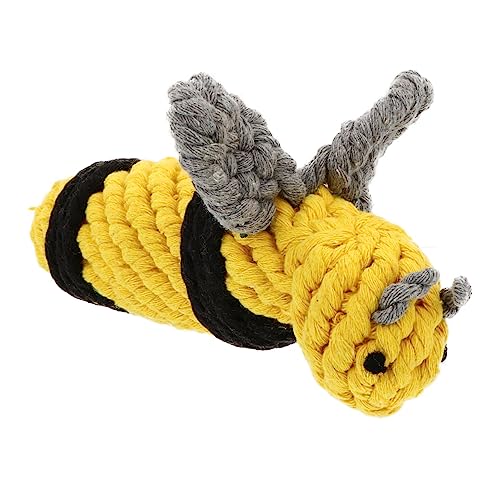ifundom 1 Stück Bienen Baumwollseil Kauspielzeug Für Hunde Welpenspielzeug Zum Trainieren Welpenseil Haustierbedarf Apportierspielzeug Für Hunde Kauseile Für Große Welpen ifundom 1 Stück Bienen Baumwollseil Kauspielzeug Für Hunde Welpenspielzeug Zum Trainieren Welpenseil Haustierbedarf Apportierspielzeug Für Hunde Kauseile Für Große Welpen von ifundom
