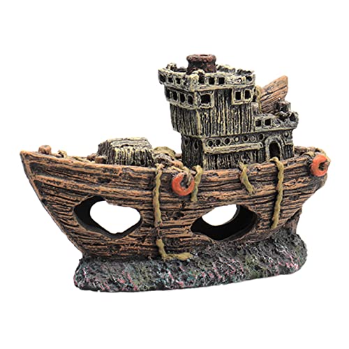 ifundom 1 Stück Dekoration Aquarien Kleines Aquarium Versteck Felsenhöhle Aquarium Pirat Für Aquarium Fisch Tank Fisch Tank Dekorationen Ornament Pirat Fischhöhle Aquarium Versteck von ifundom