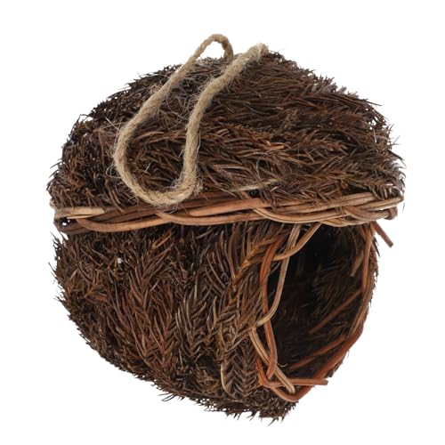 ifundom 1 Stück Hängendes Vogelhaus aus Naturmaterialien für Kleine Dekoratives für Garten für Kanarienvögel Papageien und Andere Singvögel Kreative Gartenverschönerung ifundom 1 Stück Hängendes Vogelhaus aus Naturmaterialien für Kleine Dekoratives für Garten für Kanarienvögel Papageien und Andere Singvögel Kreative Gartenverschönerung von ifundom