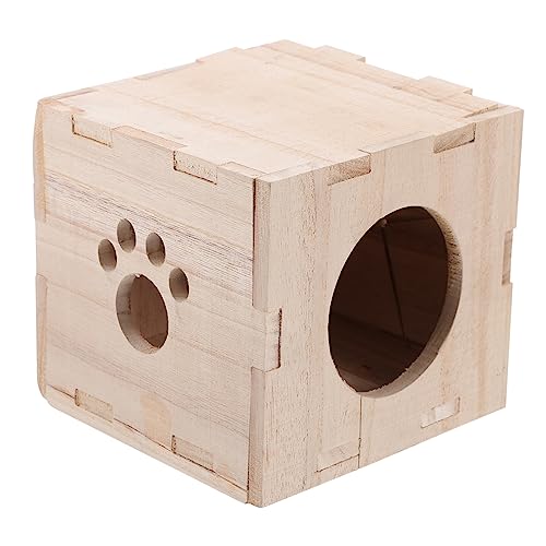 ifundom 1 Stück Holzhaus Hamsterhaus Käfigzubehör für Meerschweinchen Tierhaus Hamster spielende Hütte Meerschweinchenstall Hamsterhaus Kleintiere Rennmaushaus kleines Hamsterhaus hölzern ifundom 1 Stück Holzhaus Hamsterhaus Käfigzubehör für Meerschweinchen Tierhaus Hamster spielende Hütte Meerschweinchenstall Hamsterhaus Kleintiere Rennmaushaus kleines Hamsterhaus hölzern von ifundom