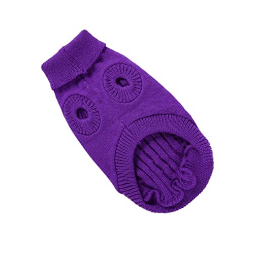 ifundom 1 Stück Hundepullover tierkostüme hundemantel hundemäntelchen hundepulli Dog Jacket groß Kalte Mäntel für Hunde lustige Haustierkleidung Hund Winter warmes Kostüm Acryl Violett von ifundom