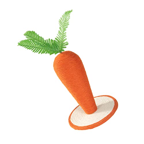 ifundom 1 Stück Karottenförmiger Kratzbaum für Katzen Stabiler Kratzposten mit Dicken Sockel Langlebig und Dekorativ für Spiel und Entspannung für und Außenbereiche Geeignet von ifundom