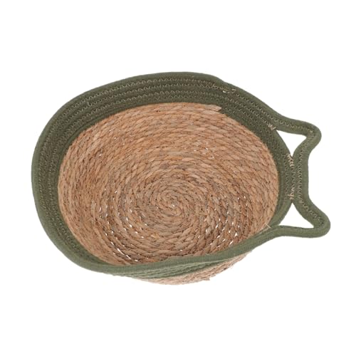 ifundom 1 Stück Katzenbett aus Stroh Kleines Katzennest Militärgrün für Haustiere bis Langlebig zu Reinigen Perfekter Schlafplatz für Katzen und Kätzchen Dekoratives Design ifundom 1 Stück Katzenbett aus Stroh Kleines Katzennest Militärgrün für Haustiere bis Langlebig zu Reinigen Perfekter Schlafplatz für Katzen und Kätzchen Dekoratives Design von ifundom